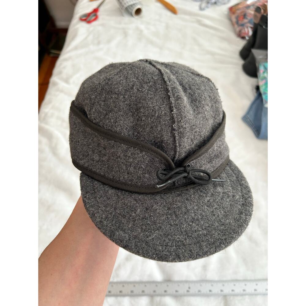 The Original Stormy Kromer Hat Cap Size 7 1//4 Wool Blend Made USA XC Charcoal